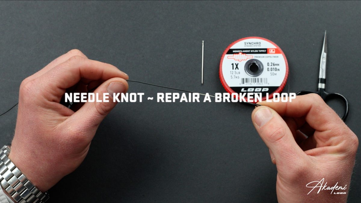 How to Repair a Broken Loop with Needle Knot or Whip Finish Video