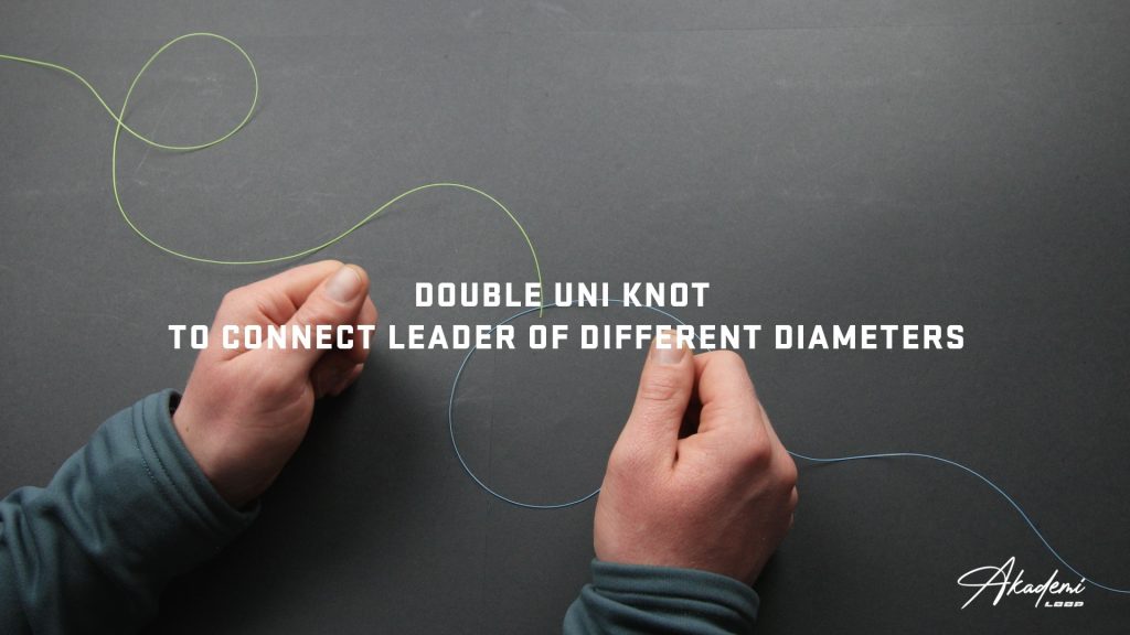 How To Tie the Double Uni Knot to Attach Two Leaders of Different
